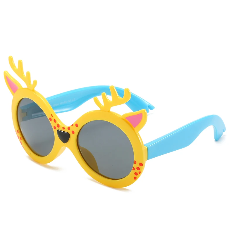 

SL72006 fashion eco-friendly silicone elastic frame kids polarized sunglasses 2020