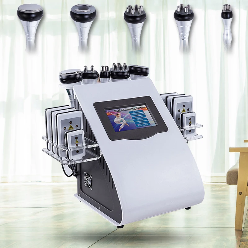 

newest products 2021 Professional Portable 6 In 1 Ultrasonic Cavitation Rf Vacuum Cavitation System Slimming Machine