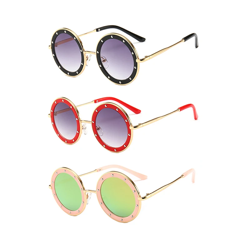 

WIIPU Children's sunglasses girl baby boy cute summer round frame small sunglasses children's glasses fashion kids