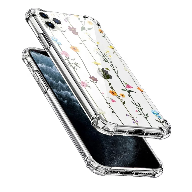 

New Phone Case Recycled Transparent Mobilephone Phone Case Custom Print for iPhone 11/11 Pro Phone Case, 18 colors