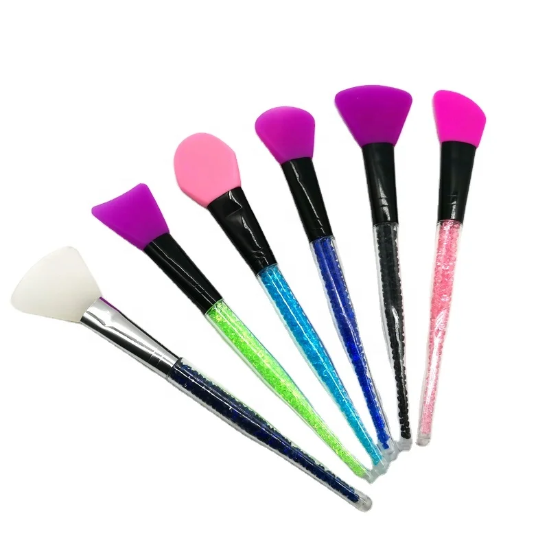 

Private Label Mini White Silicone Facial Smudge Mask Applicator Brush, Multiple colors available