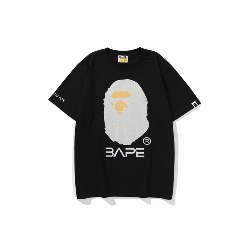 

HD1806 High Quality Sports T Shirt Plus Size T-Shirts Fashion Ape Head Printing Bape T-Shirt