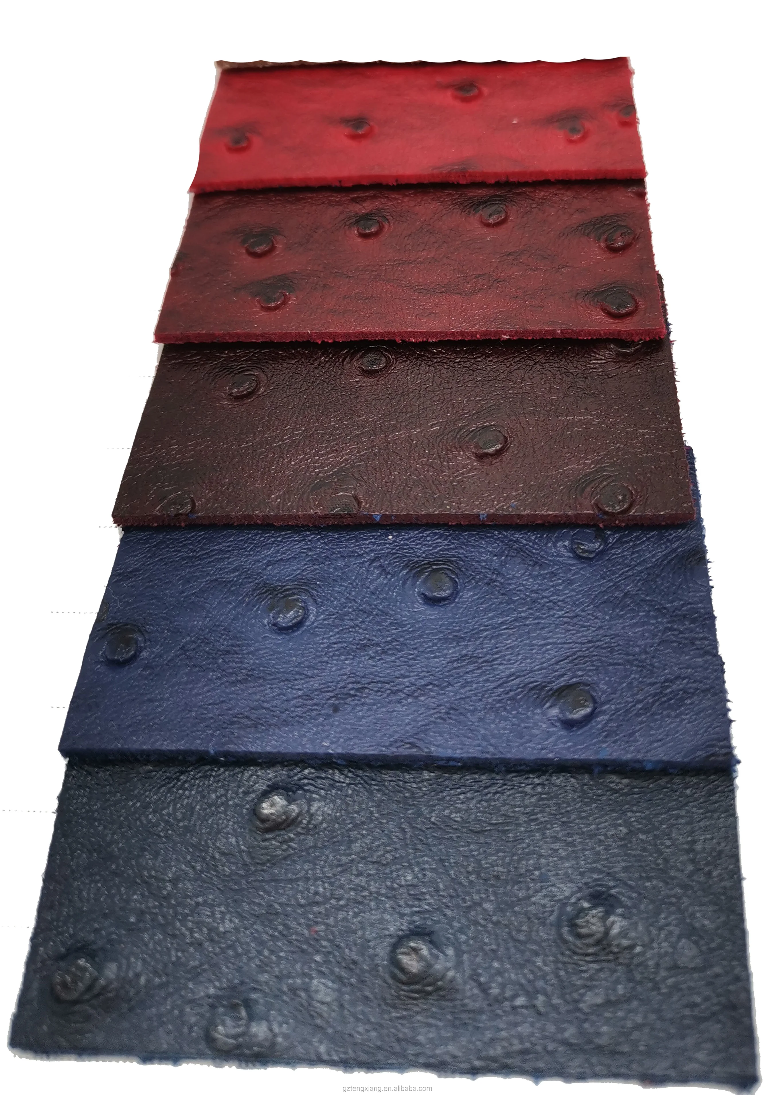 鸵鸟皮用于服装材料动物皮,人造皮革皮料