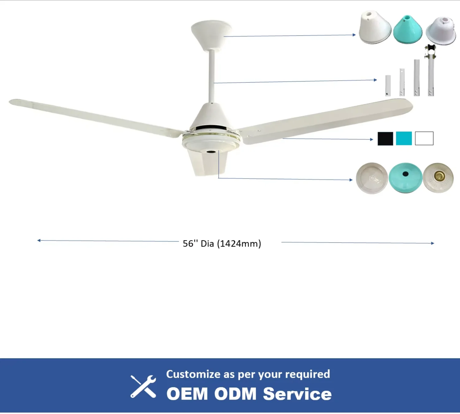 Ceiling Fan, 39W, Copper, BLDC, 9-Speed - detail 6