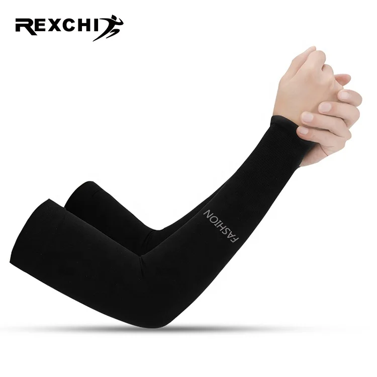 

REXCHI HB04 Hand cover Ice Silk Fabric Sun Protection Breathable Plain Sports Cycling Fishing Camping Uv Arm Sleeve, Has 7 colors