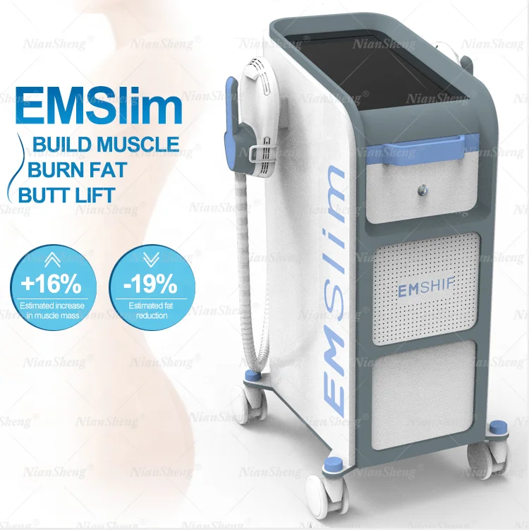 

2021 4 handles EMS Fitness machine/ EMS Muscle Stimulator / Ems Muscle Stimulation Weight Loss Body Slimming machine, White