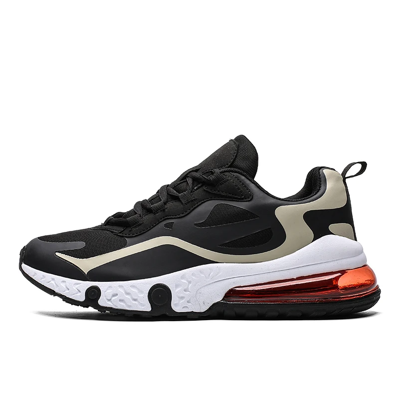 

New fashionable easy Outdoor male private label sneakers trail running shoes, White,black,red