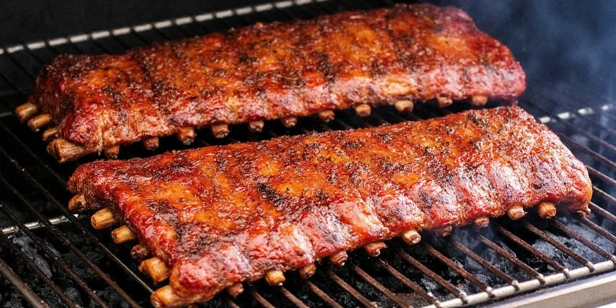 Ribs being reheated in foil