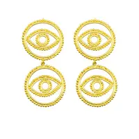 

Retro statement gold earrings for ladies ,big dangle earrings