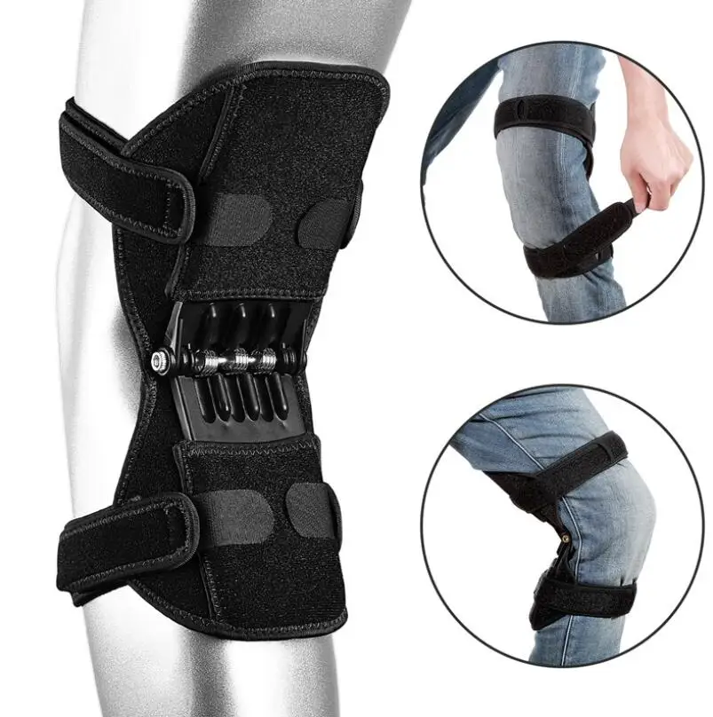 

Huanwei Power Knee Brace Support Power Lifter Knee Booster Stabilized Open Patella Powerful Kneepad, Customized color