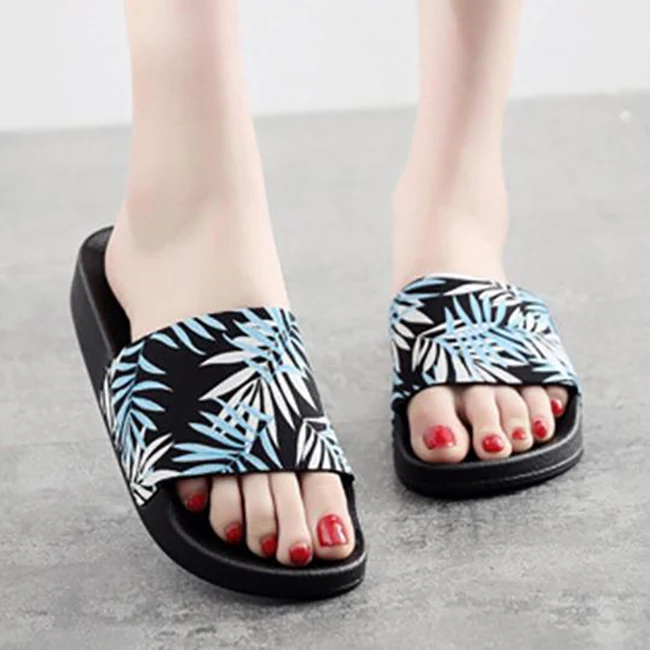 

Leaf Design Woman Sandals Slipper Wholesale Fashion Sandals Slippers