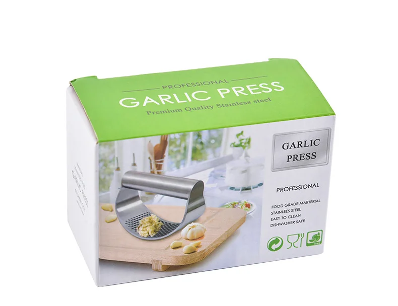 

Factory Wholesale Garlic Press Machine Stainless Steel Garlic Press Crusher Gralic Press