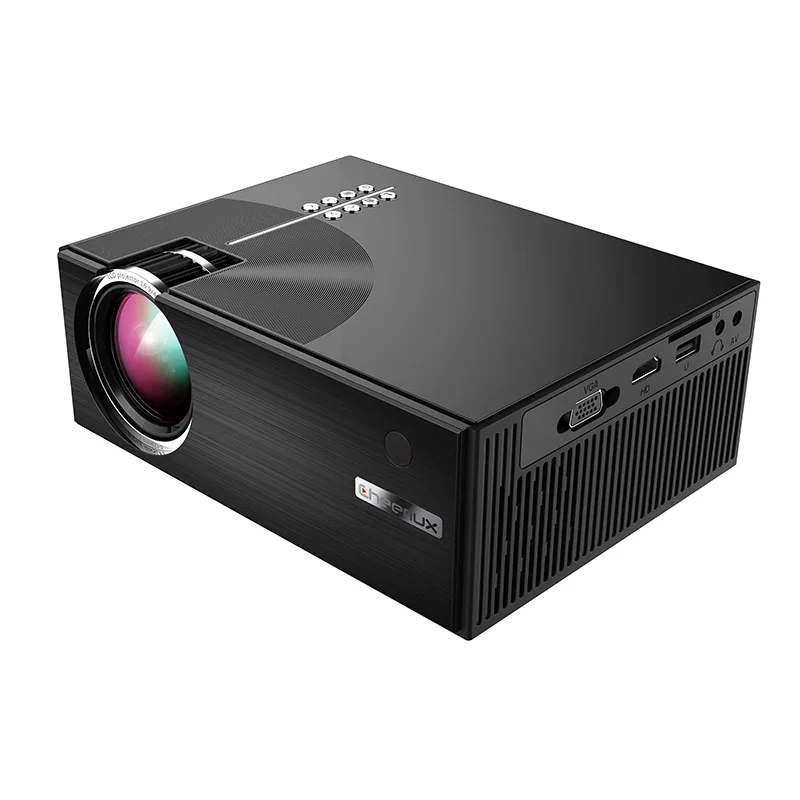 

2021 Hot Build-In Speaker Business Home Theater Portable HD LED Projector 3000 Lumens Projectors, Black/white