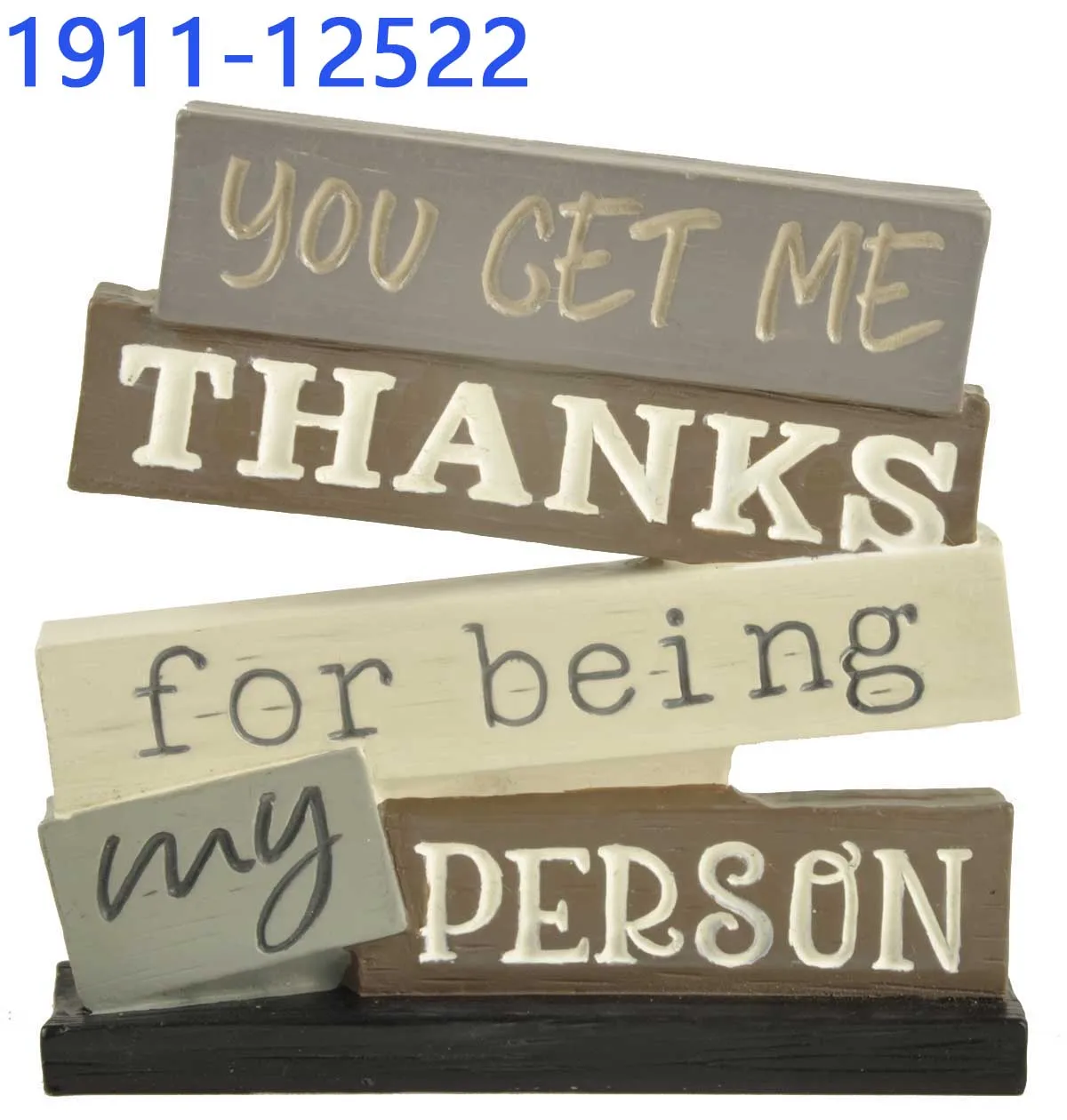 Potting Resin "THANKS FOR BEING MY PERSON" STACKED BLOCKS Couple Statue Gift Resin Moulds Cartoon Flatback