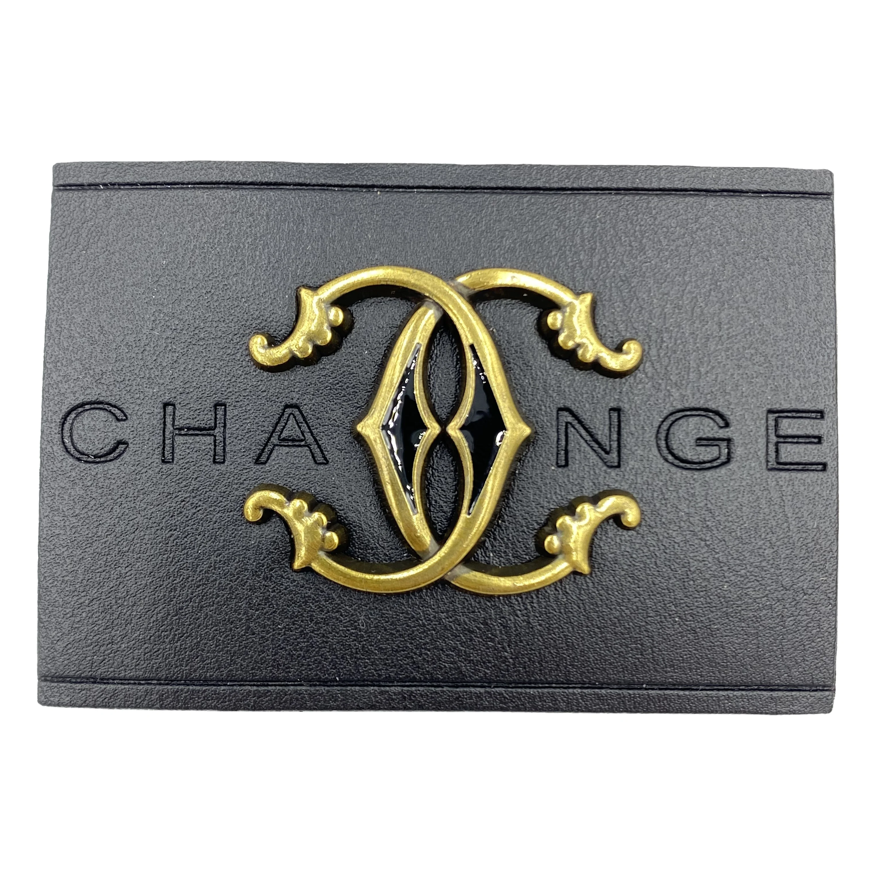 

Custom leather metal label clothing label sewing label metal logo clothing, Custom color