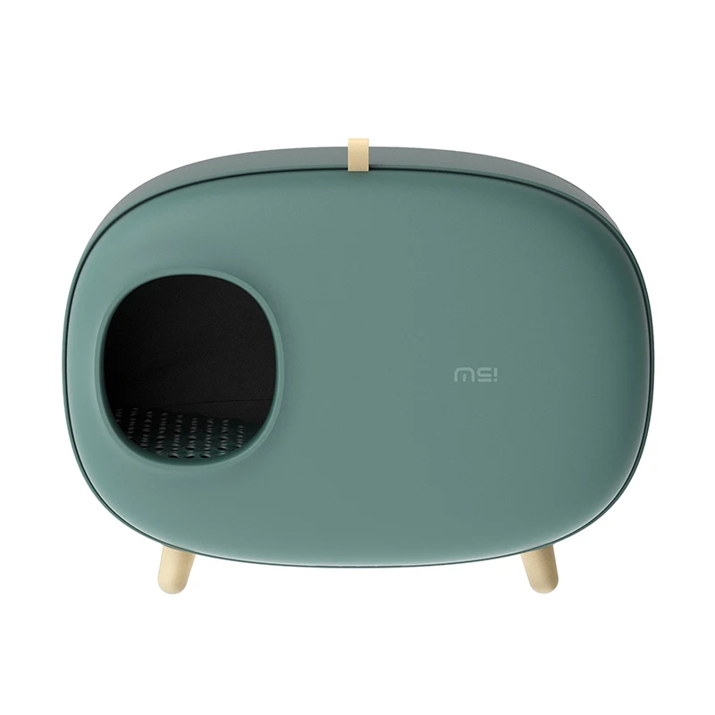 

Unique Design New Eco Friendly Pet Products Makesure Cat Litter Box, Moss green, white, light green, pink