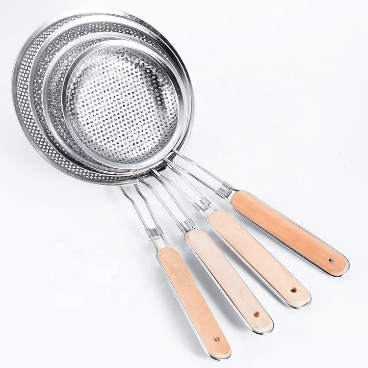 

Promotion High Quality Food Grade 100% Stainless Steel Mesh Strainer Kitchen Sieves Strainer, Customized