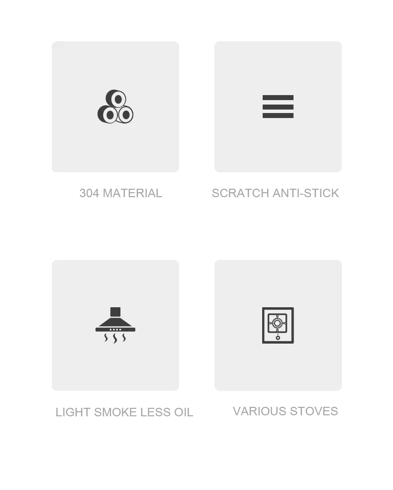 Factory Direct Stainless steel frying Pan Nonstick pan for Kitchen frypan