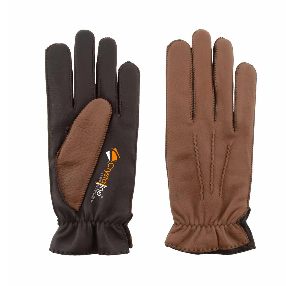
Women Fashion Winter Leather Dressing Gloves with Inside Lining 