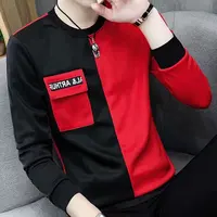 

Design logo men long sleeve blank Round Neck sweatshirt