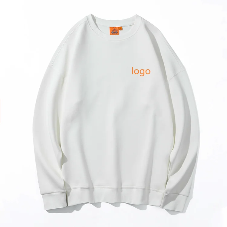 

420 gsm 100% cotton custom unisex plain sweatshirt crew neck men's women's loose blank crewneck sweatshirts