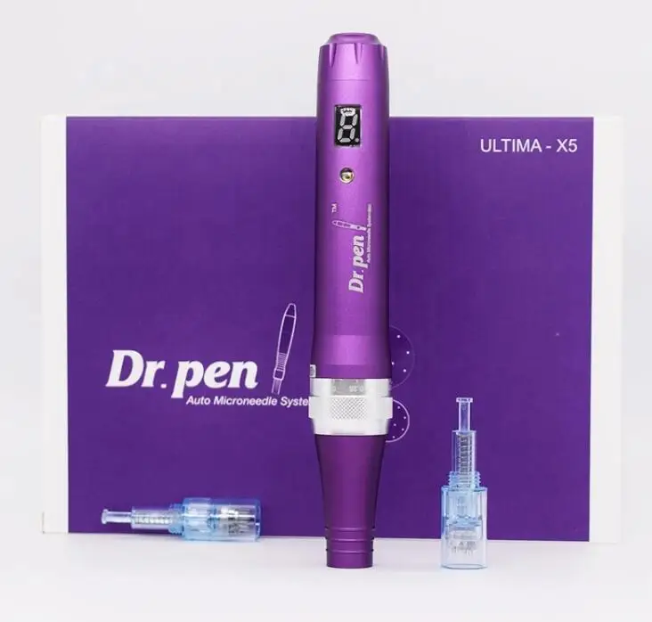 

Derma Pen X5-C Auto Microneedle System Adjustable Needle Lengths 0.25mm-2.5mm Electric Dermapen 5 Speed LED Digital Display