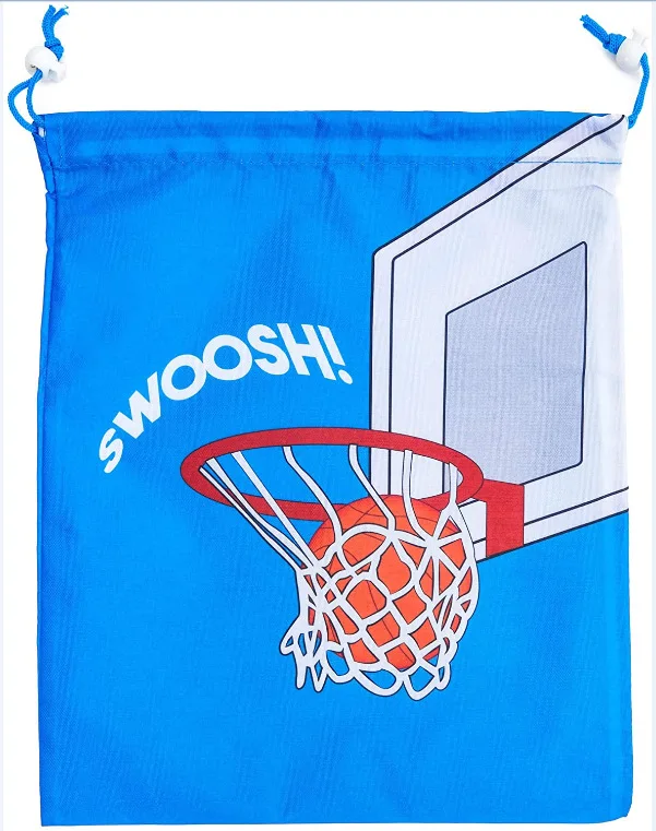 

Blue waterproof drawstring bag, Customized color