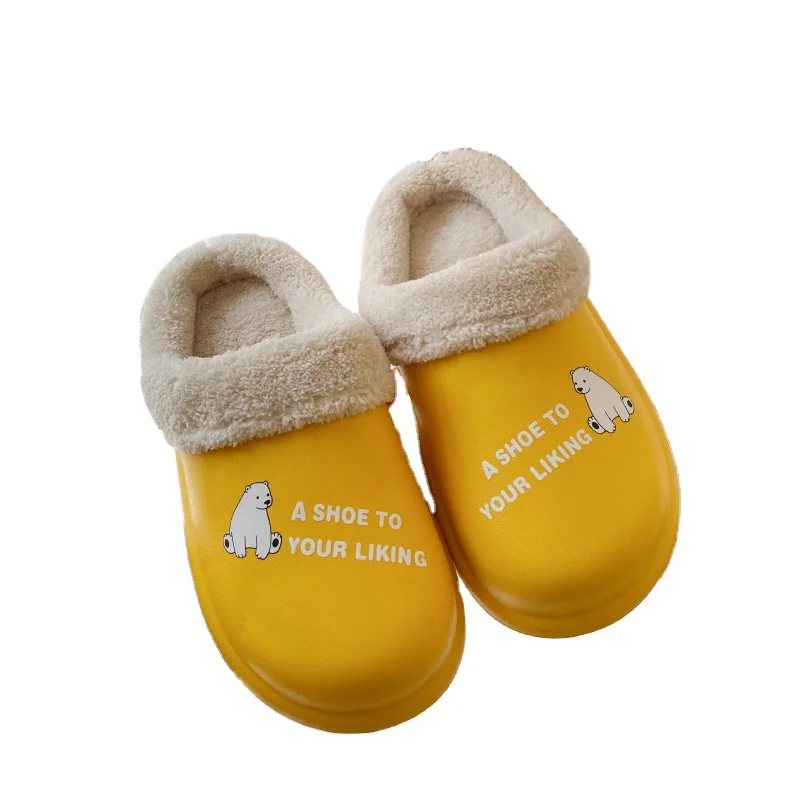 

women winter waterproof non-slip home slippers Women's Men's Cozy Plush House warm shoe factory custom various brand flip flops