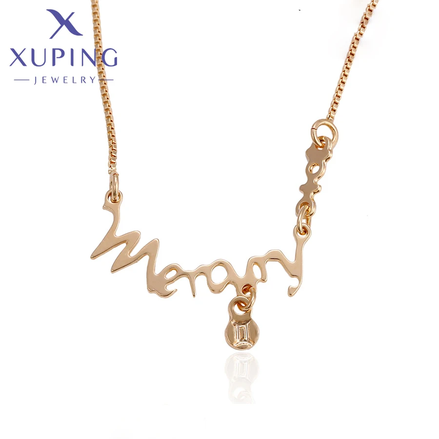 

Xuping Jewelry Fashion Elegance Exquisite Necklace with Rose Gold 520 Valentine's Day Ladies Necklace