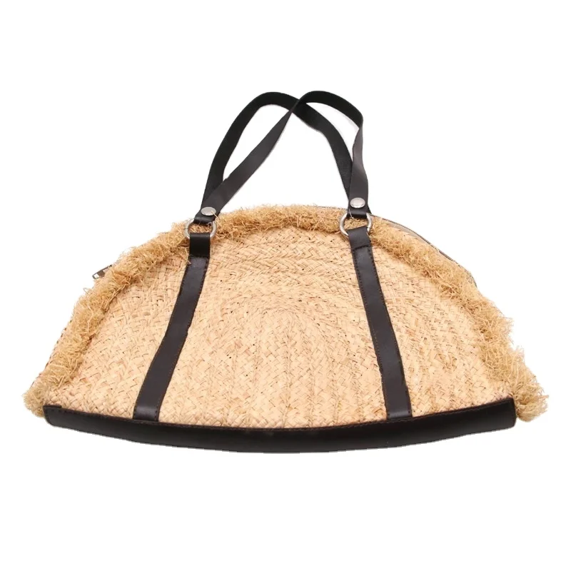 

Wholesale mini beach summer raffia straw bag single shoulder hand-woven handbag, Customizable