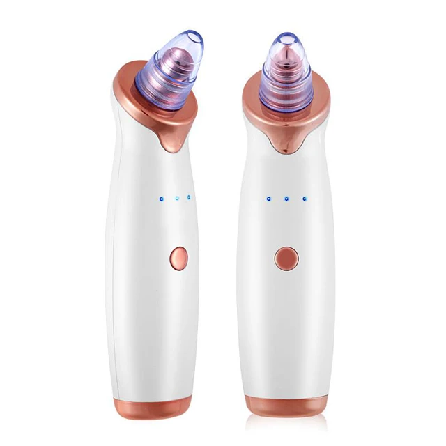 

2021 New Electronic LED Vacuum blackhead removal instrument home and beauty salon Multi-functional skin cleaner apparatus, White