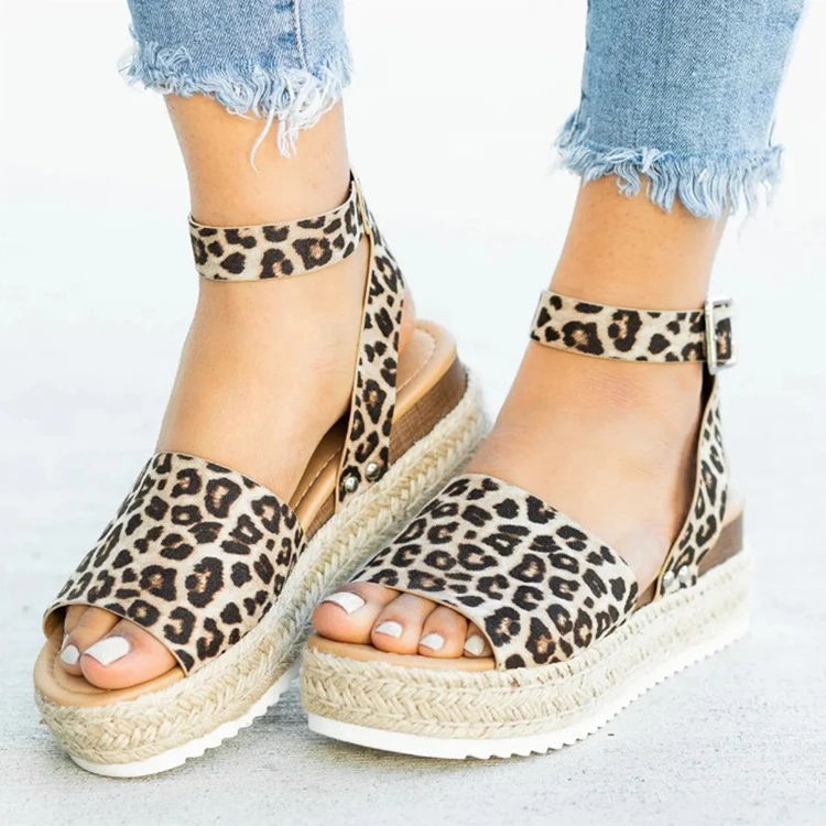 

Fashion Ladies Casual Summer Slope Heel Sandals Women's Platform Mueller Slippers