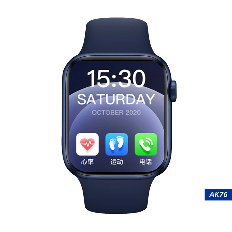 

Wholesale new product Waterproof smart phone watch GPS BT Touch Screen Sport Smart Watch ak76 seri 6, Colorful