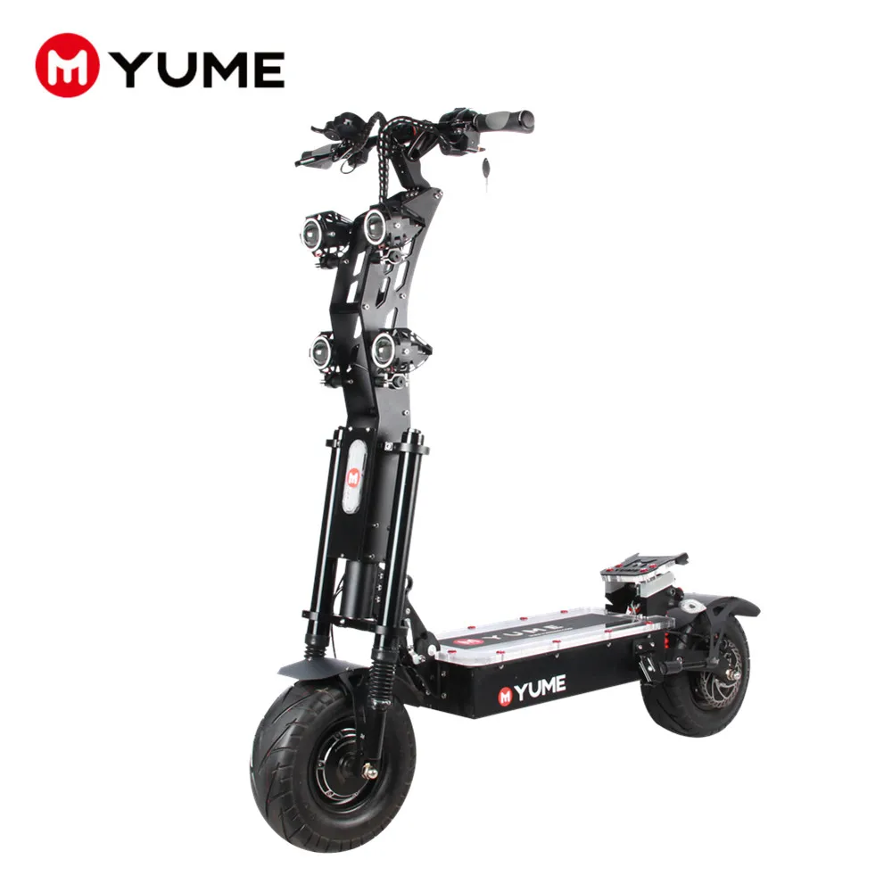 

YUME powerful 60v 6000w dual motor 13inch fat tire electric scooter foldable 2 wheels e scooter for adult