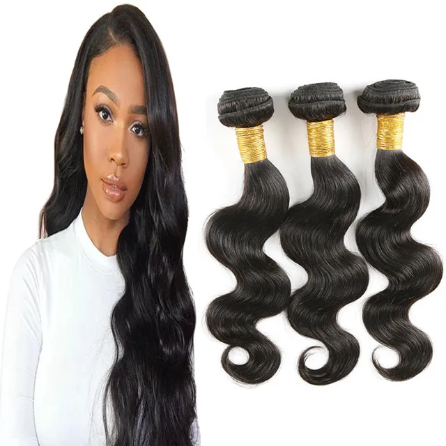 

None chemical processing virgin body wave hair weave closures and bundles, Brazilian human hair bundles vendors