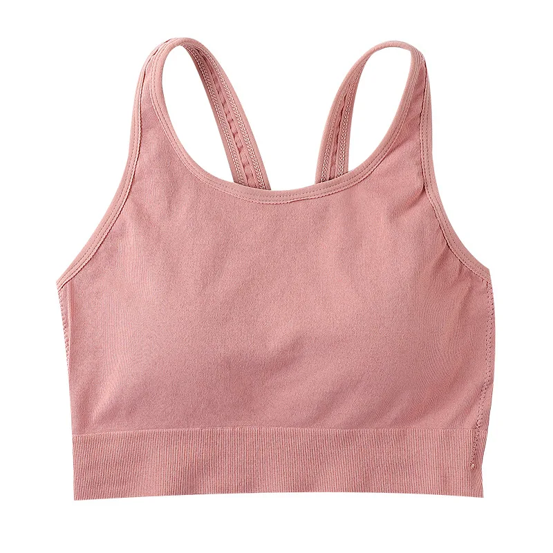

Sports Bra Underwear Women's Sling Anti-fade Bottoming Tube Top with Chest Pad