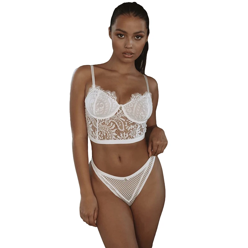 

Most Popular Products White Allure Bustier Lingeries Set Underwear Sexy
