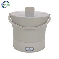 

2019 Hot sale food grade foldable silicone pot mini collapsible electric travel cooker multifunctional electric hot pot