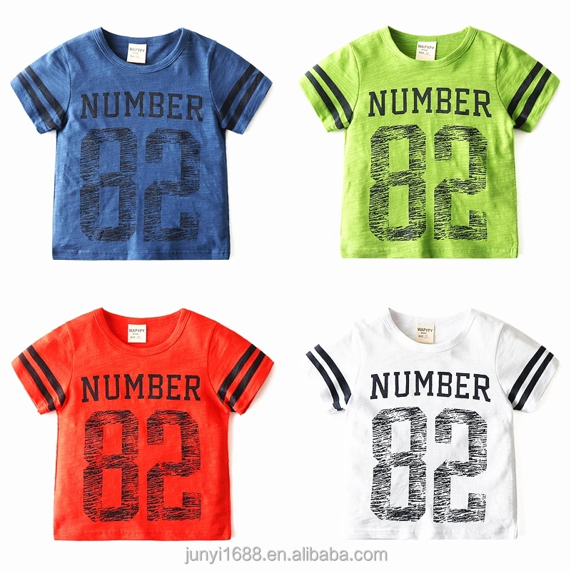 

Children's cotton T-shirt custom printed embroidery OEM children's short sleeve T-shirt warehouse stock embroidered t-shirts