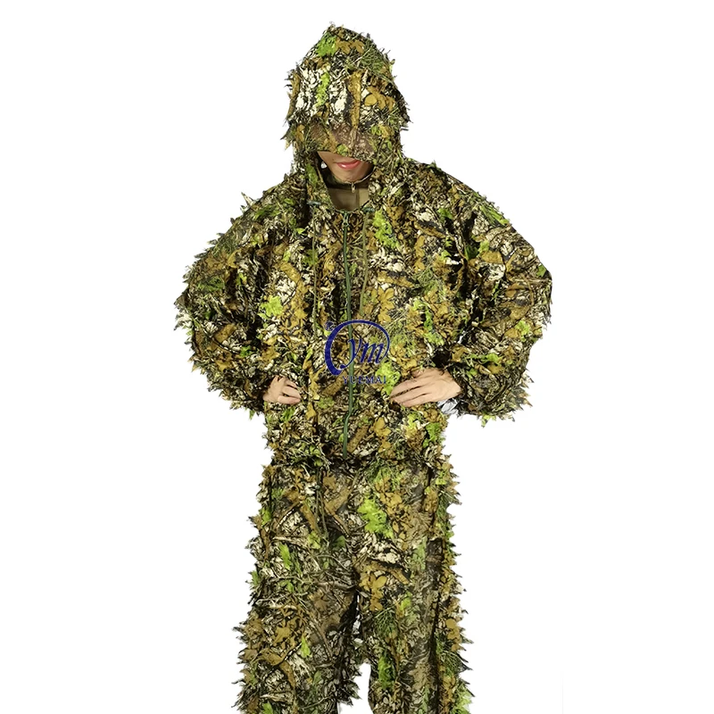 

Hunting Clothes 3D Yowie Leaf Ghillie Suit Sniper Jacket Pants Camouflage Suit, Summer green;fall forest;automn;dark woodland;etc.