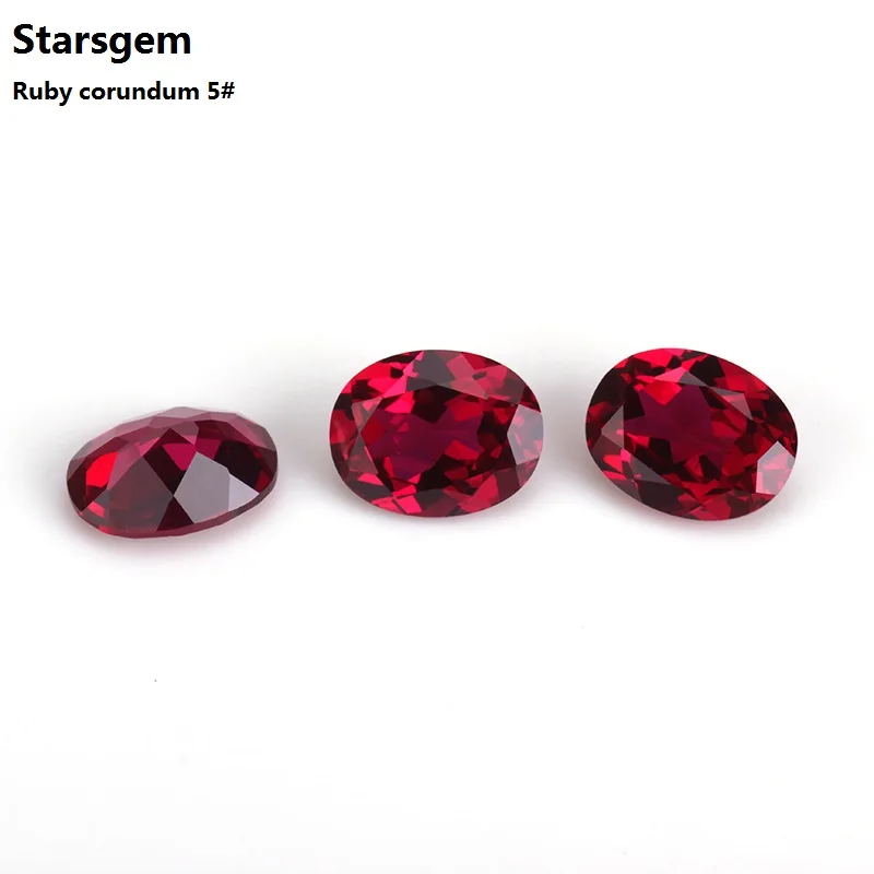 

starsgem synthetic gemstone synthetic corundum oval blood red ruby loose ruby stone