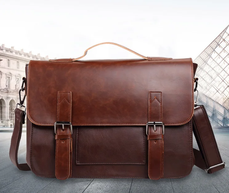 

For Work fit Laptop men Crossbody bag Technology Leather in color options For men Multipurpose business Messenger Bags