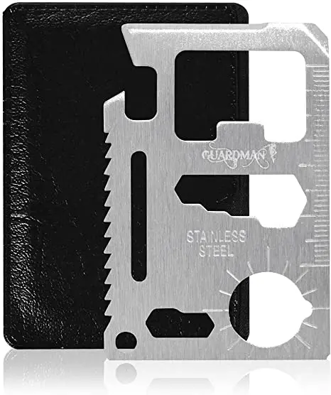 

11 In 1 Stainless Steel Card Survival Tool Multi Function Pocket Tool Outdoor Bottle Opener Credit Card Tool
