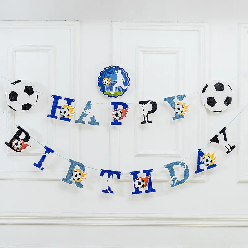 Football Joyeux Anniversaire Paillettes Banniere Sport Decorations De Fete D Anniversaire Pour Garcon De Football De Sport Articles De Fete Decoration Ensemble Buy Joyeux Anniversaire Espace Theme Drapeau Suspendus Parti Decoration Fournitures Bateau