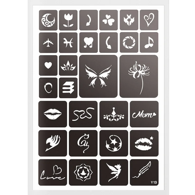 

Beauty Sticker Henna Tattoo Stencils Wholesale Women Sexy Lace Hands Body Art Sticker, Black