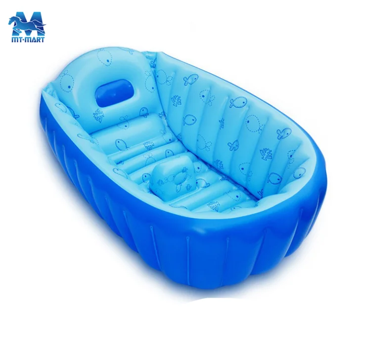 
Custom EN71 PVC full printing inflatable baby bathtub 