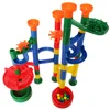 Free Fast Shipping Amazon Hot Sell 62pcs Marble Run Building Blocks Diy Construction Marble Race Run Maze Balls Track