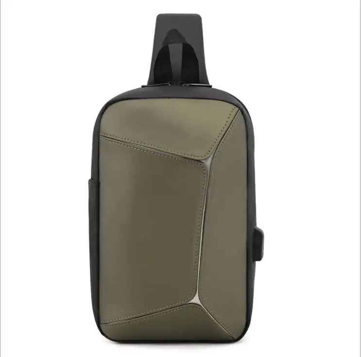 

Men Shoulder Chest Bags USB Charging Crossbody Bags Men Anti Theft Chest Sport Summer Short Trip Messengers Bag, Colorful chest bag