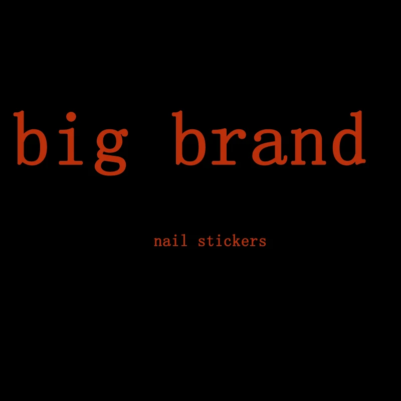 

Regular best-selling big brand 3D nail stickers
