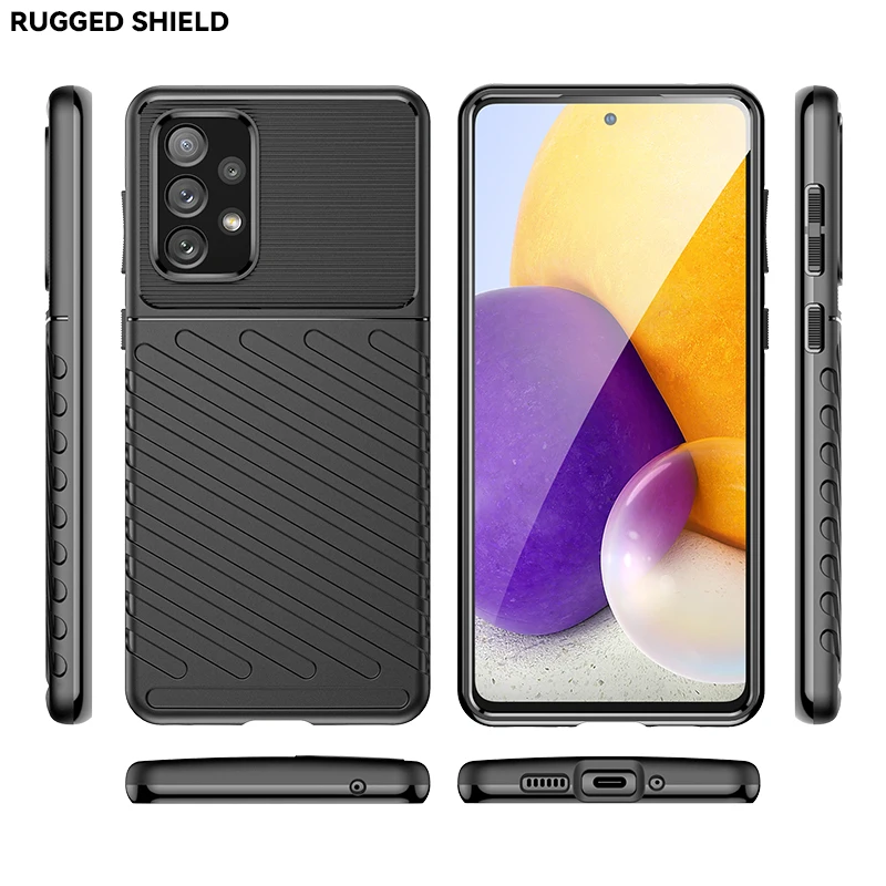 

Rugged Shield Hot Selling Protective Shock-Absorbing Soft Tpu Phone Case Back Cover For Samsung Galaxy A73 5G